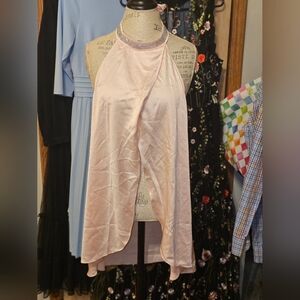 Elegant Pink Halter Top